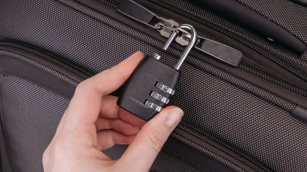 Check The Lock Is Secured To Your Away Luggage