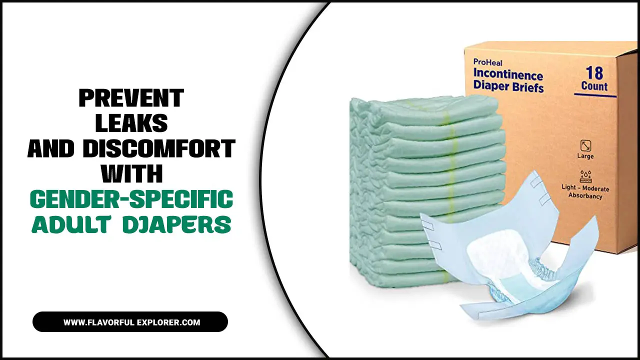 Prevent Leaks And Discomfort With Gender-Specific Adult Diapers