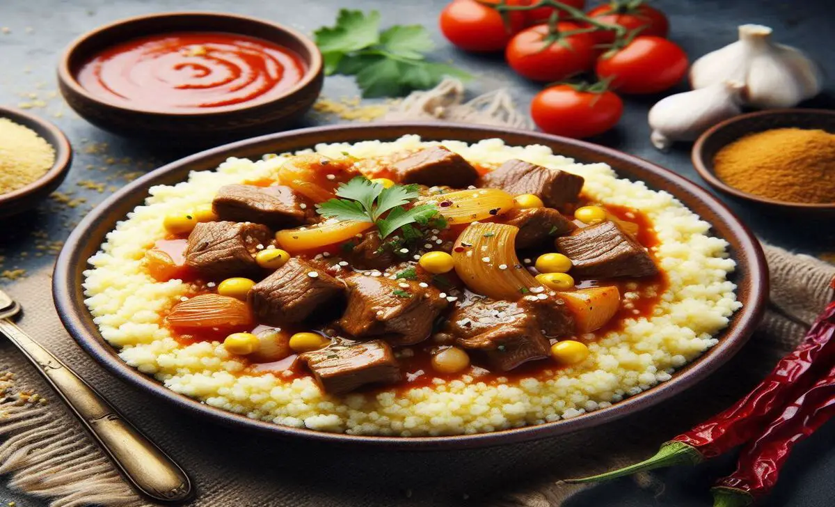 Couscous – Steamed Semolina With Meat Stew