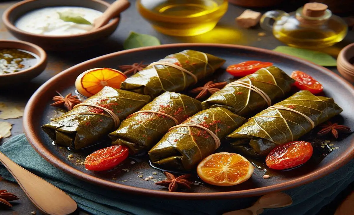 Dolmadakia – Stuffed Grape Leaves