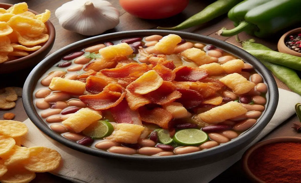 Frijoles Con Chicharrón (Beans With Pork Rinds)