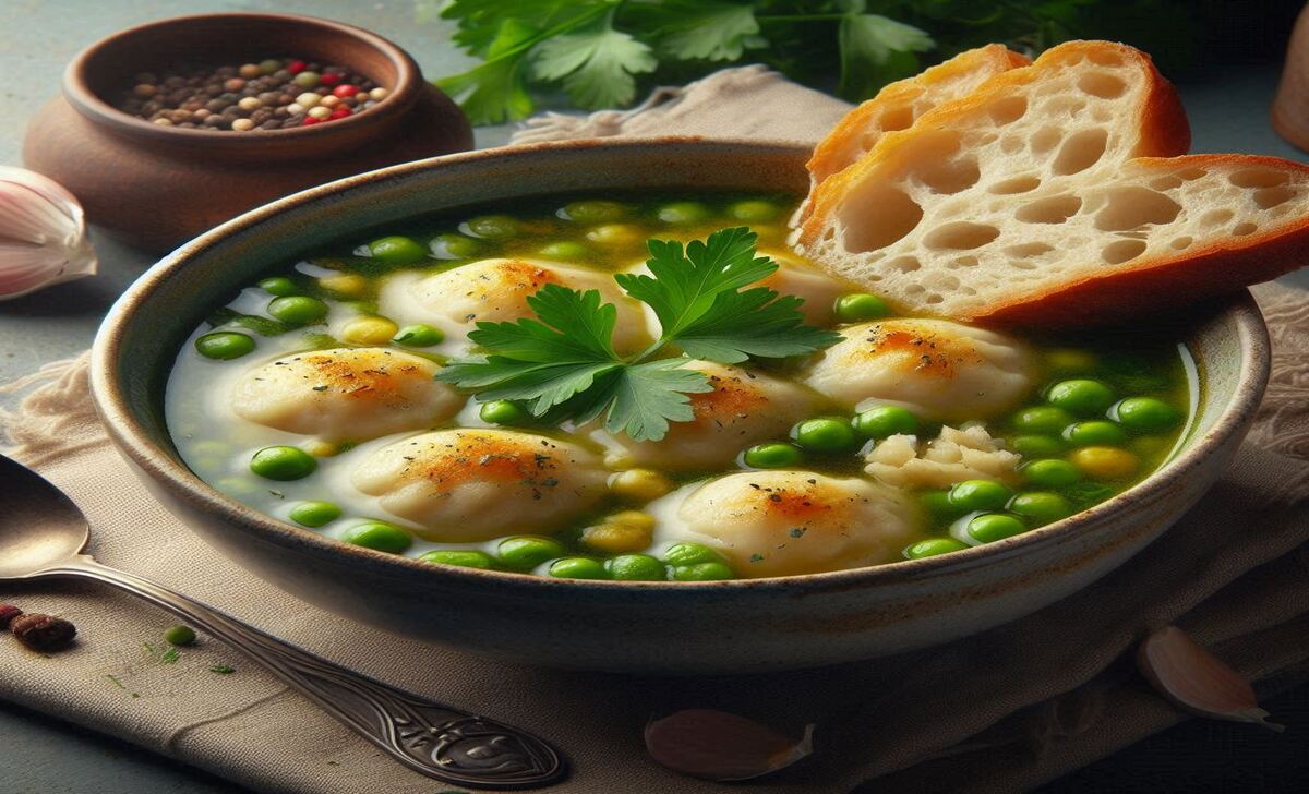 Peas And Dumpling Soup