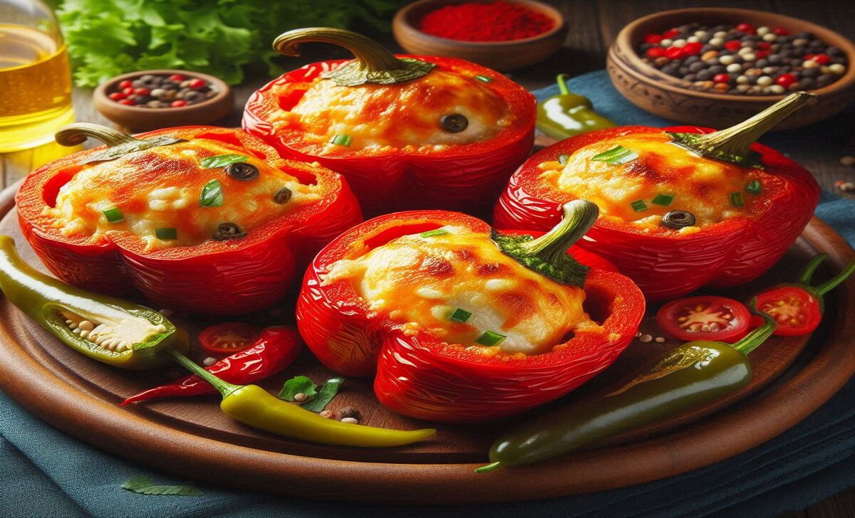 Rocoto Relleno: Stuffed And Baked Hot Peppers