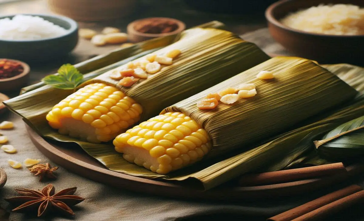 Tamal (Corn Dough Wrapped In Banana Leaf)