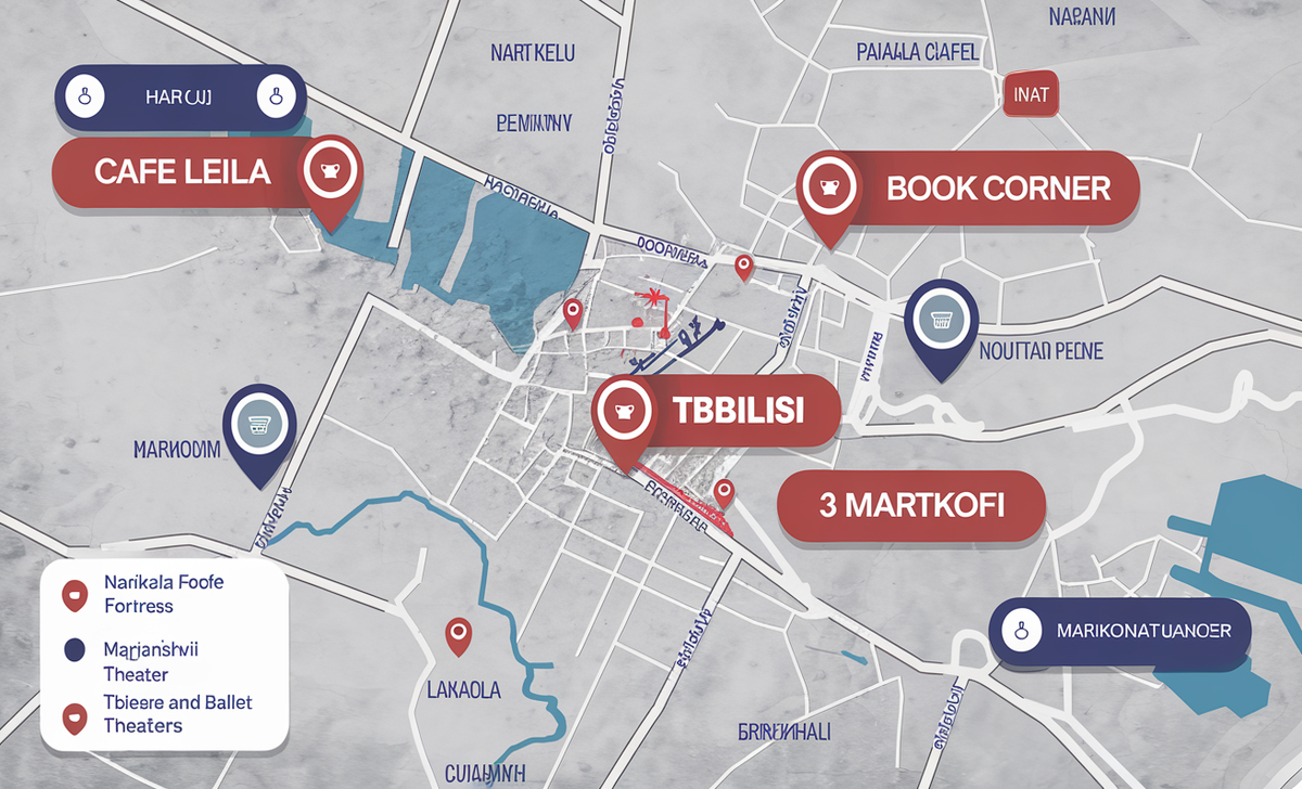 Access And Location Of Cafes In Tbilisi