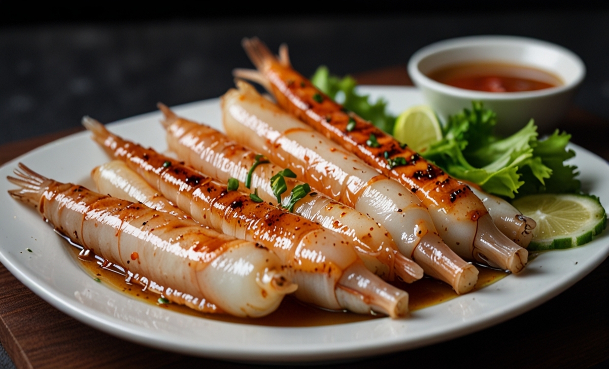 Ang Dtray-Meuk – Grilled Squid