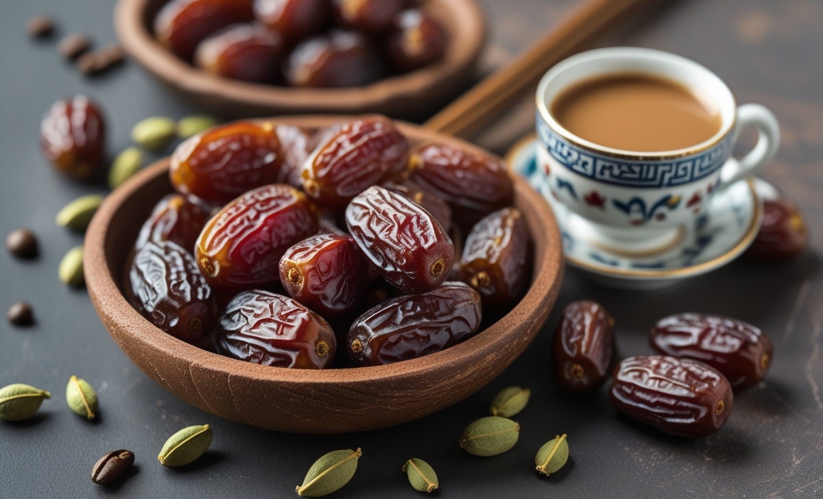 Dates And Arabic Coffee