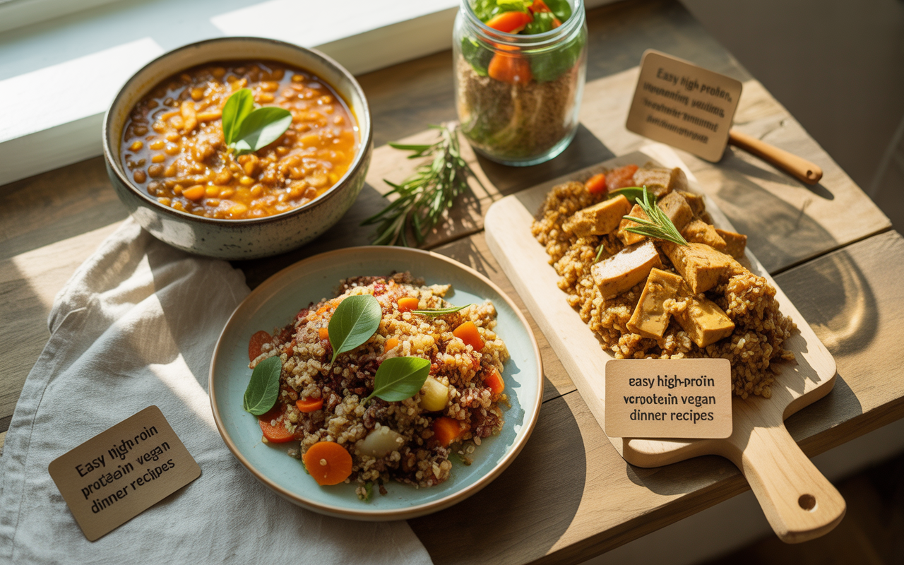 Easy High-Protein Vegan Dinner Recipes