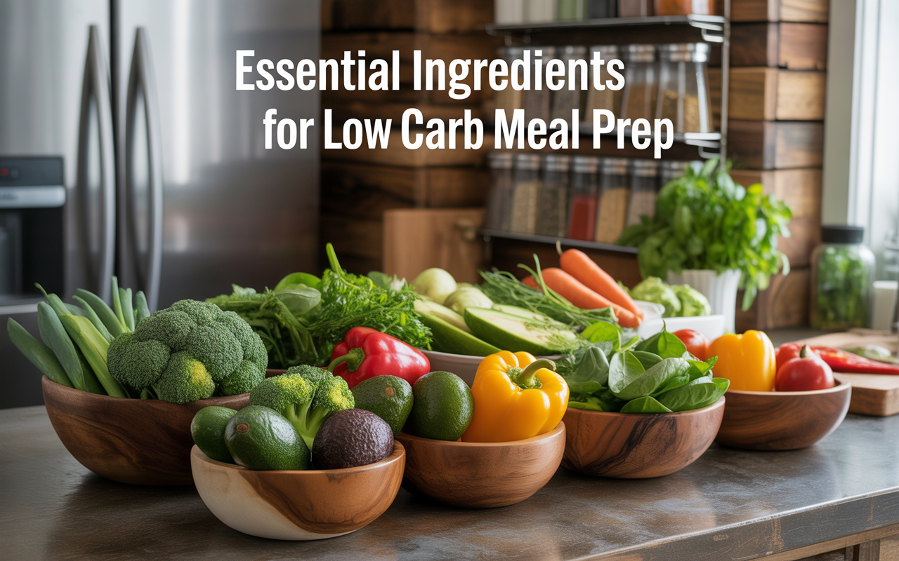 Essential Ingredients for Low Carb Meal Prep