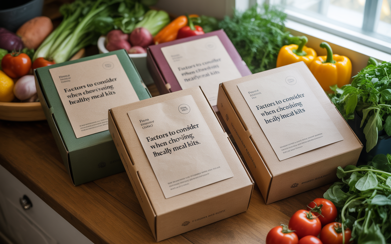 Factors to Consider When Choosing Healthy Meal Kits