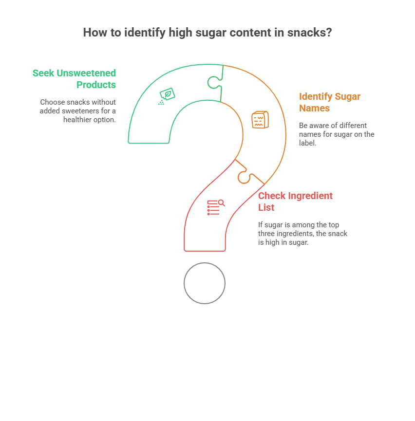 How can I spot hidden sugars in snacks