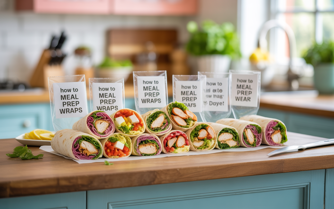 How to Meal Prep Wraps for the Week