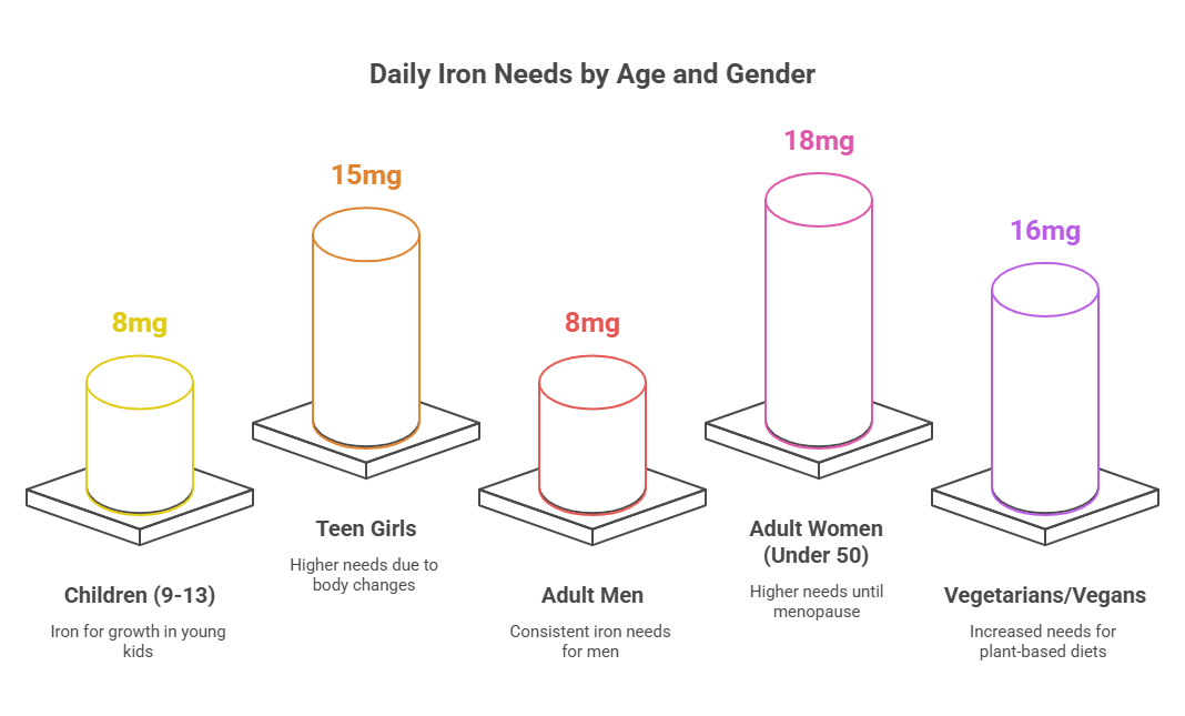Iron Needs for Different Demographics