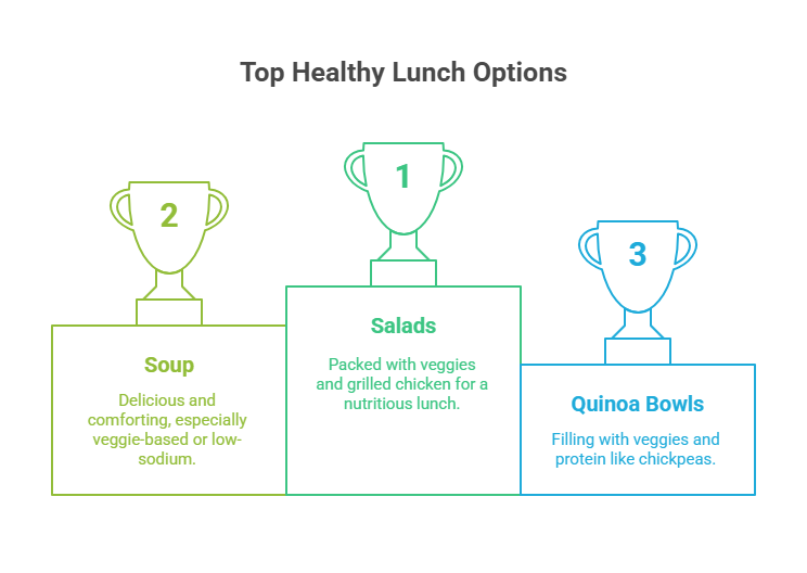 What are some easy healthy lunch ideas besides wraps