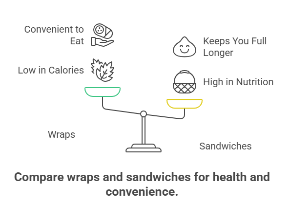 Why are wraps and sandwiches good for weight management