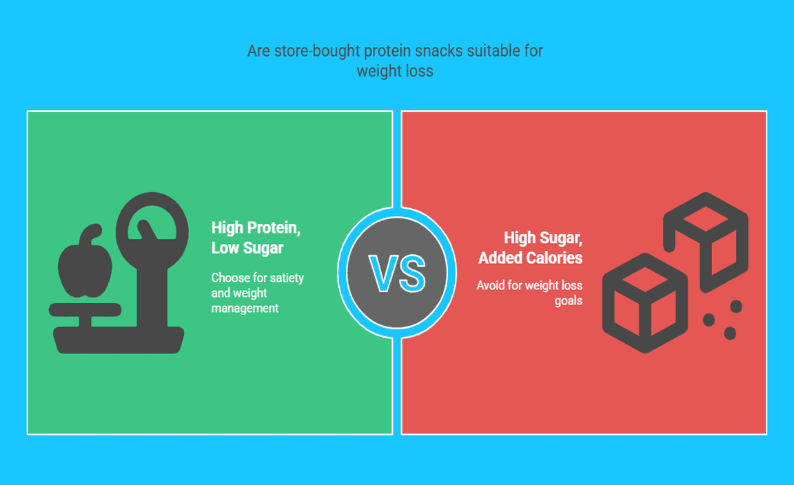 Are store-bought protein snacks suitable for weight loss