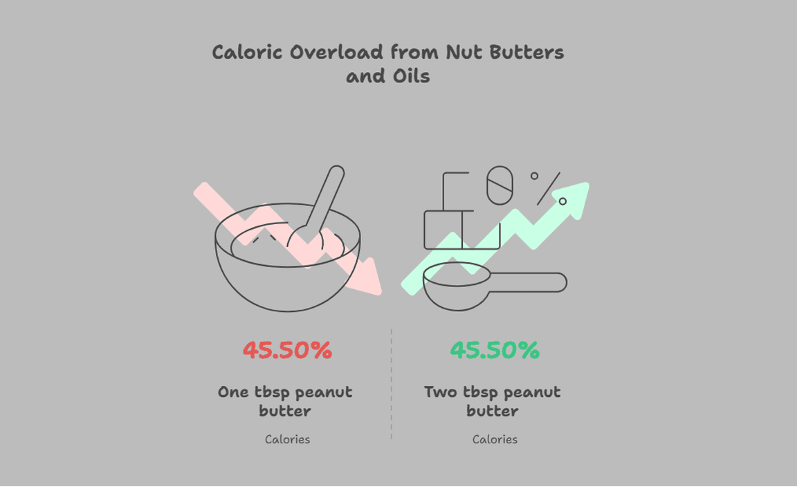 Caloric Overload from Nut Butters and Oils