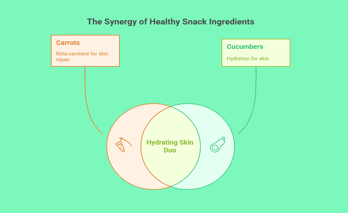 Carrot or Cucumber Sticks with Hummus