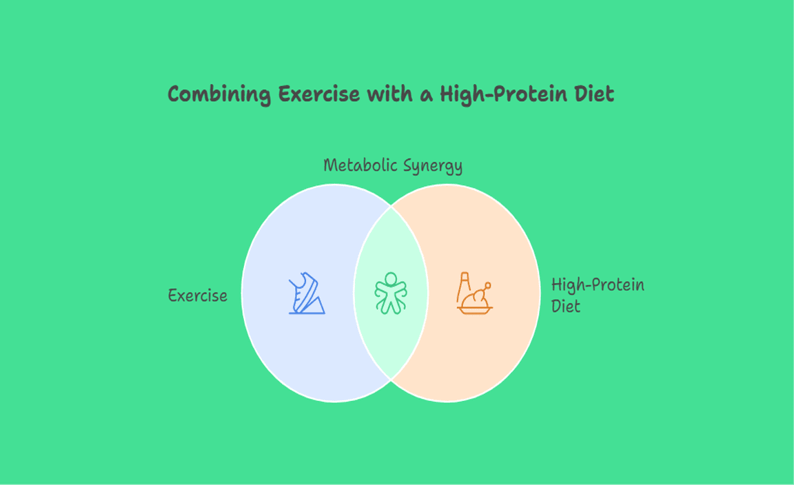 Combining Exercise with a High-Protein Diet