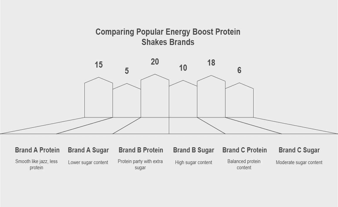 Comparing Popular Energy Boost Protein Shakes Brands
