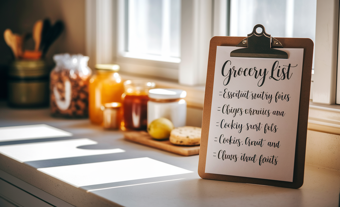 Creating A Snacks Grocery List - Essential Items & Tips