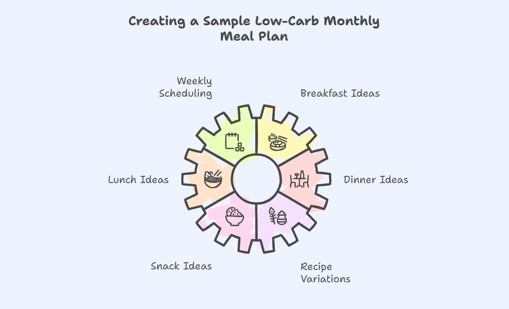 Creating a Sample Low-Carb Monthly Meal Plan