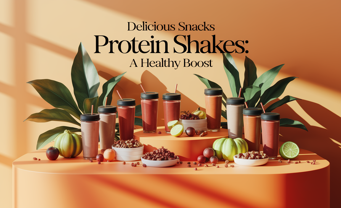Delicious Snacks Protein Shakes - A Healthy Boost