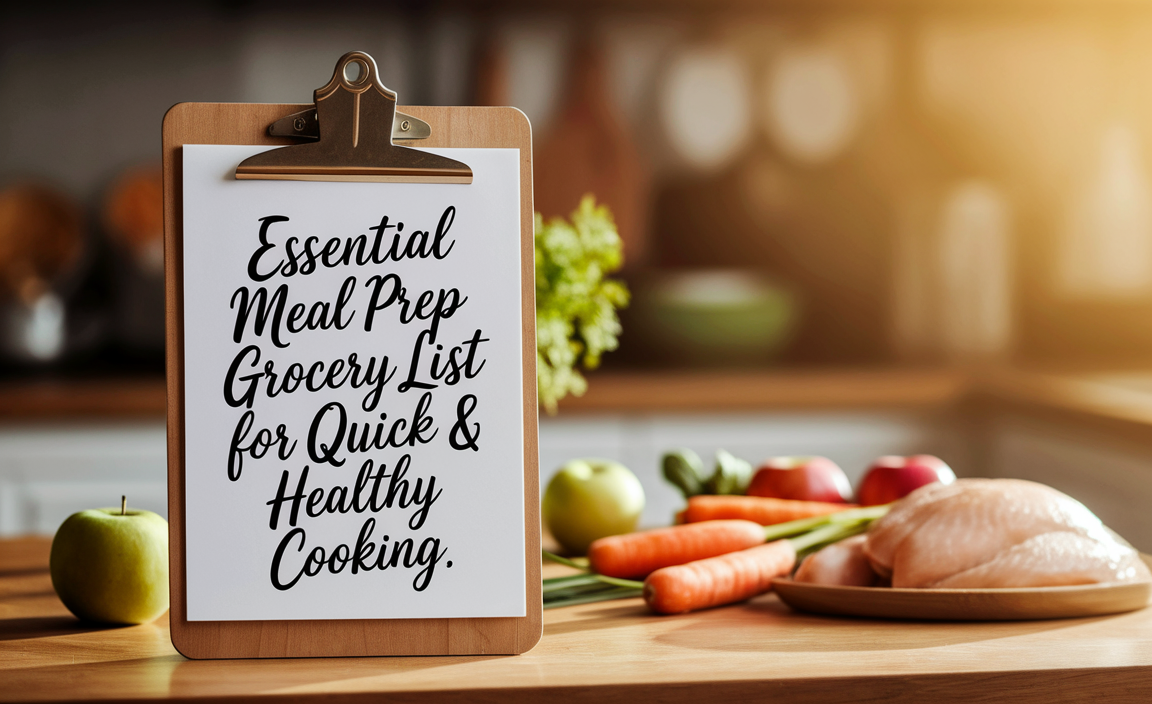 Essential Meal Prep Grocery List For Quick & Healthy Cooking