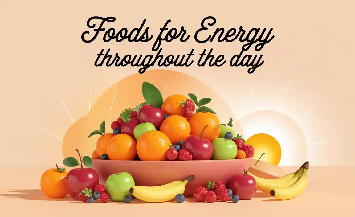 Foods For Energy Throughout The Day