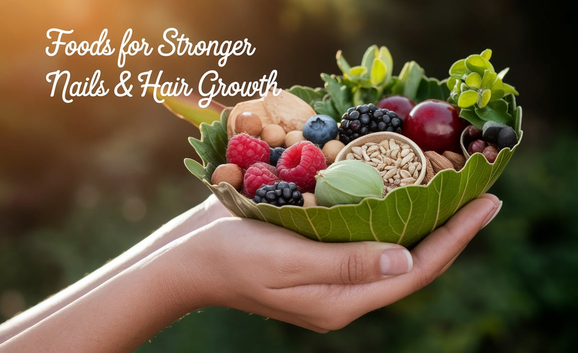 Foods For Stronger Nails & Hair Growth