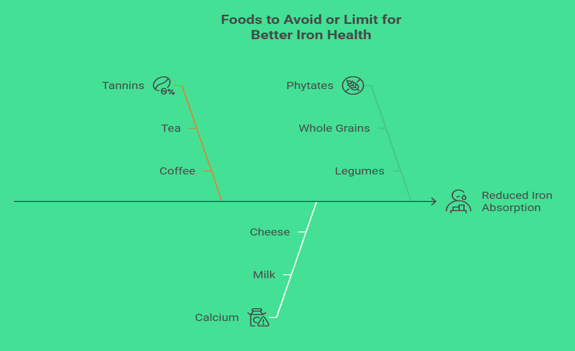 Foods to Avoid or Limit for Better Iron Health