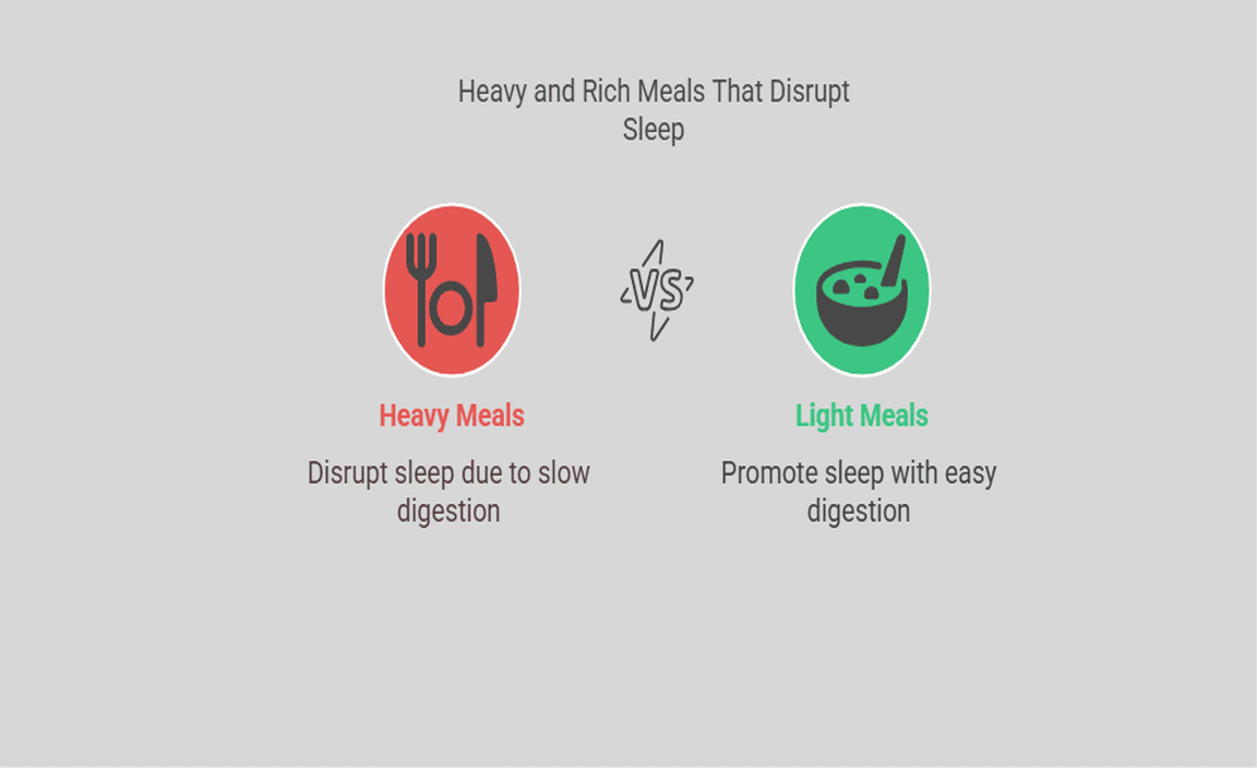 Heavy and Rich Meals That Disrupt Sleep