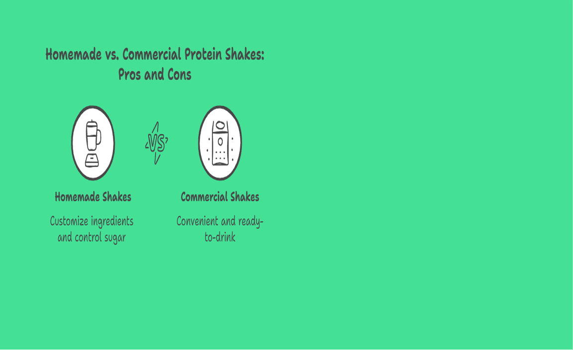 Homemade vs. Commercial Protein Shakes Pros and Cons