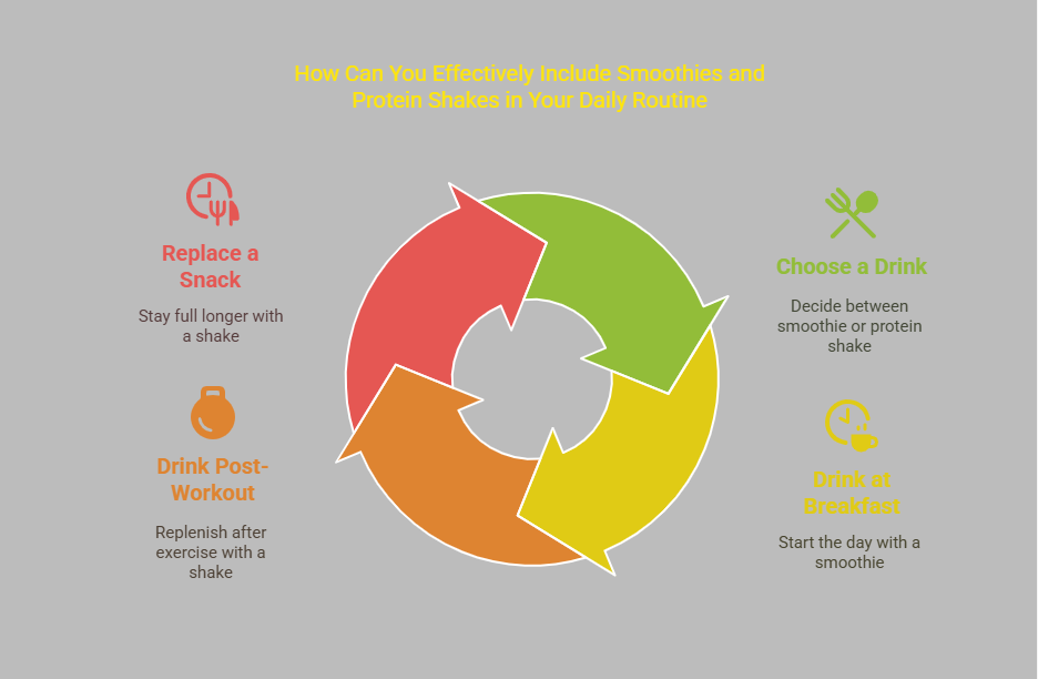 How Can You Effectively Include Smoothies and Protein Shakes in Your Daily Routine_ - visual selection