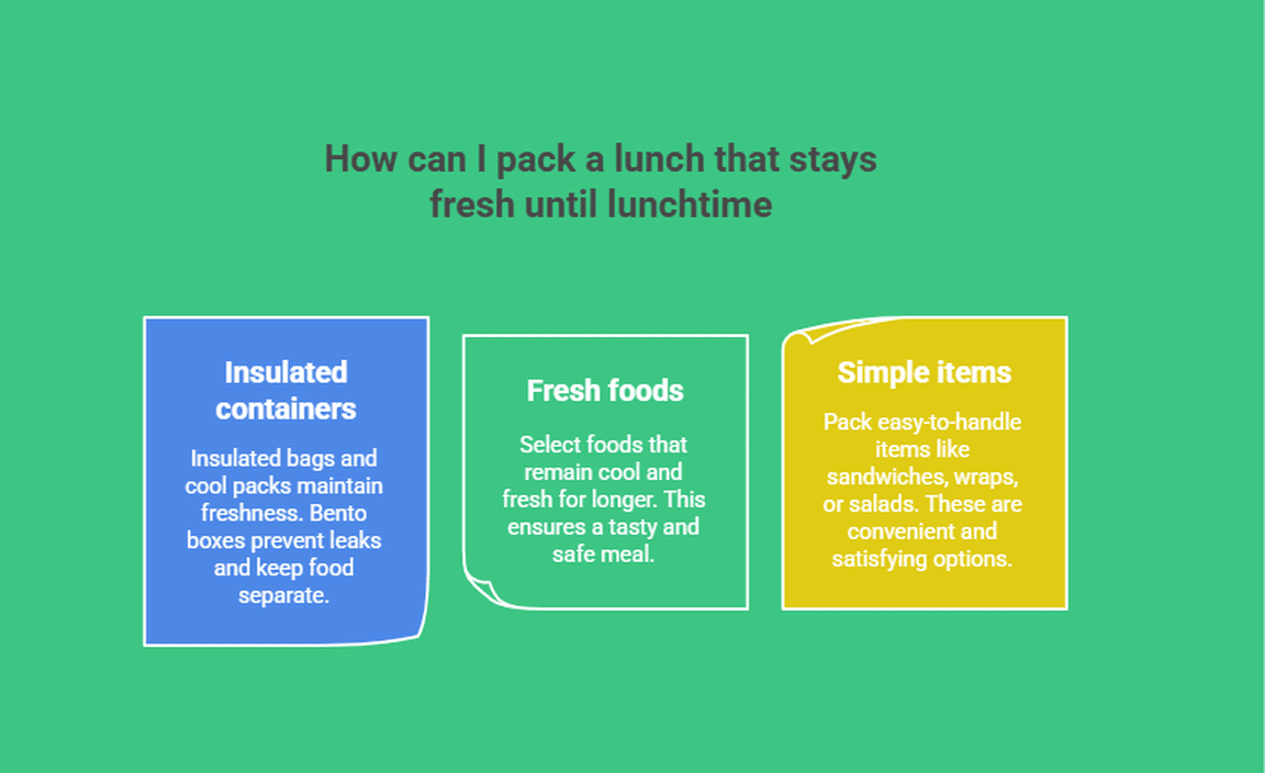 How can I pack a lunch that stays fresh until lunchtime