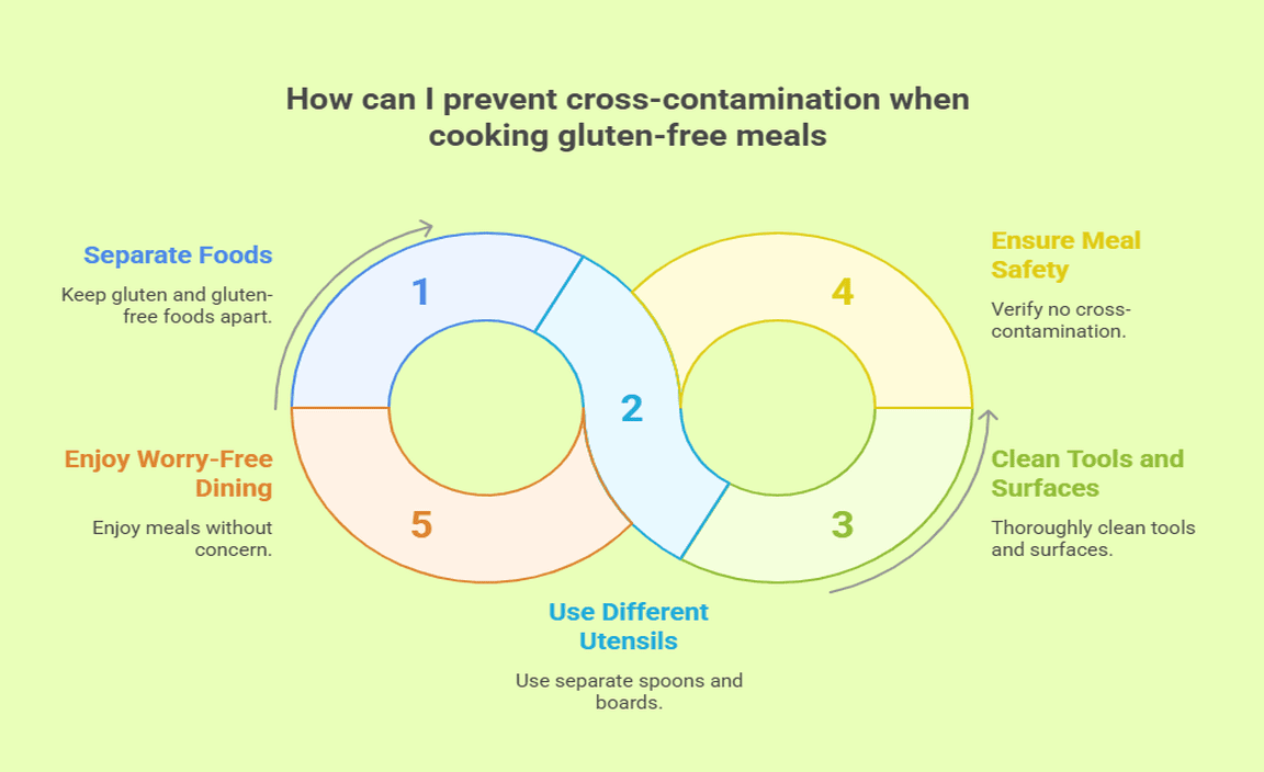 How can I prevent cross-contamination when cooking gluten-free meals