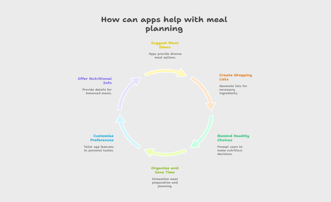 How can apps help with meal planning