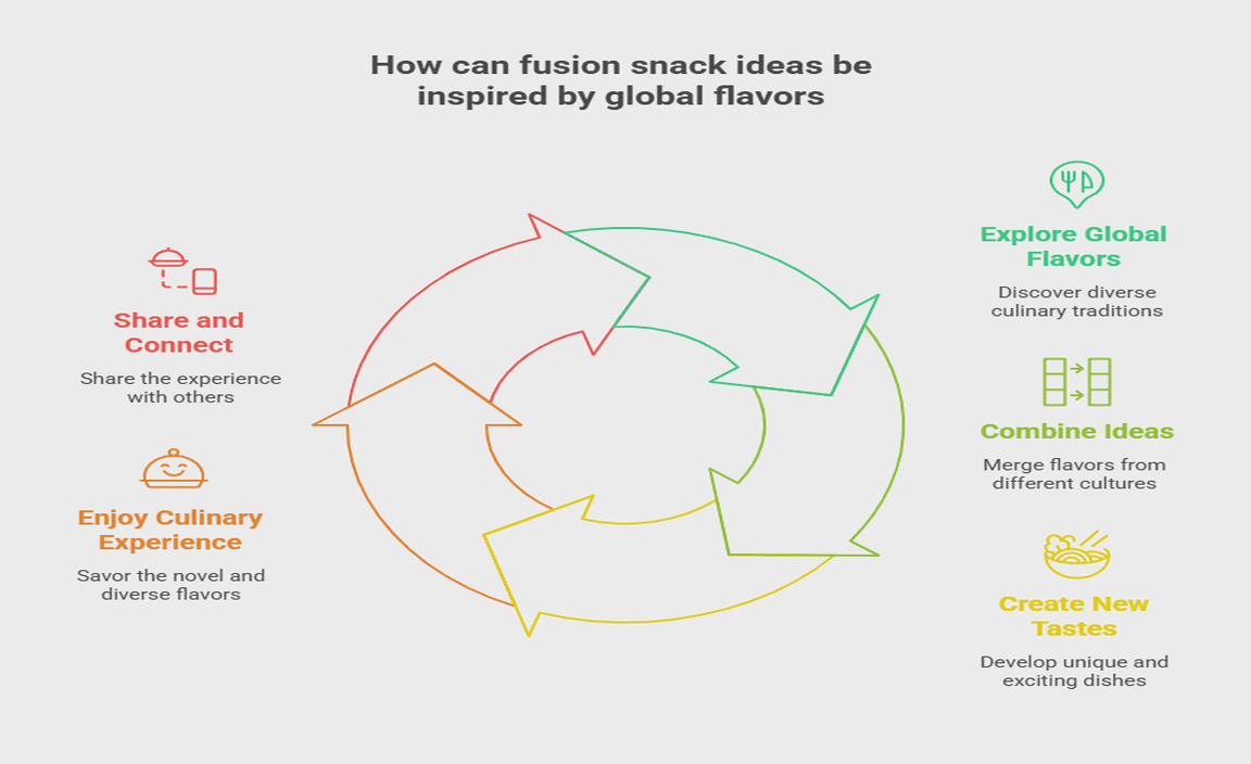How can fusion snack ideas be inspired by global flavors