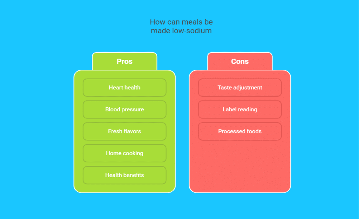 How can meals be made low-sodium