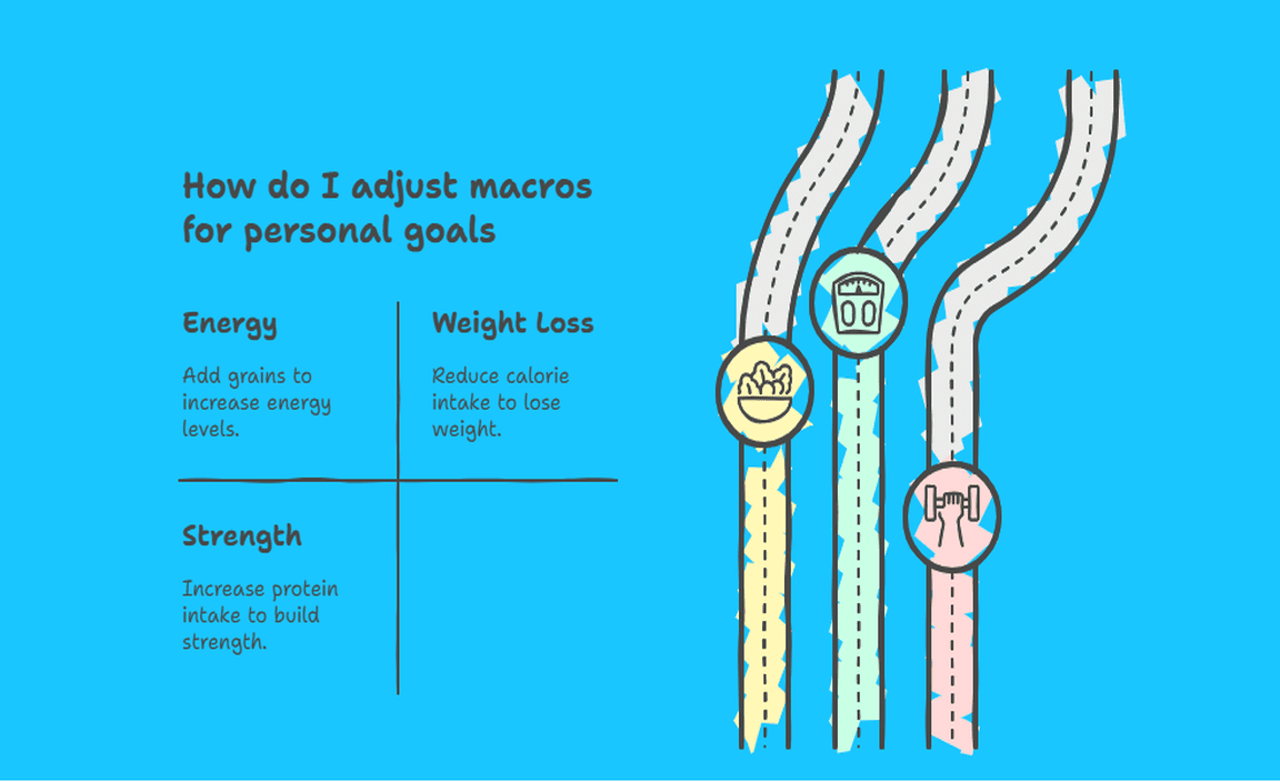 How do I adjust macros for personal goals