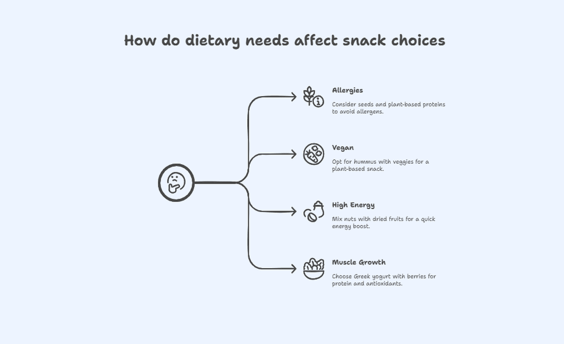 How do dietary needs affect snack choices