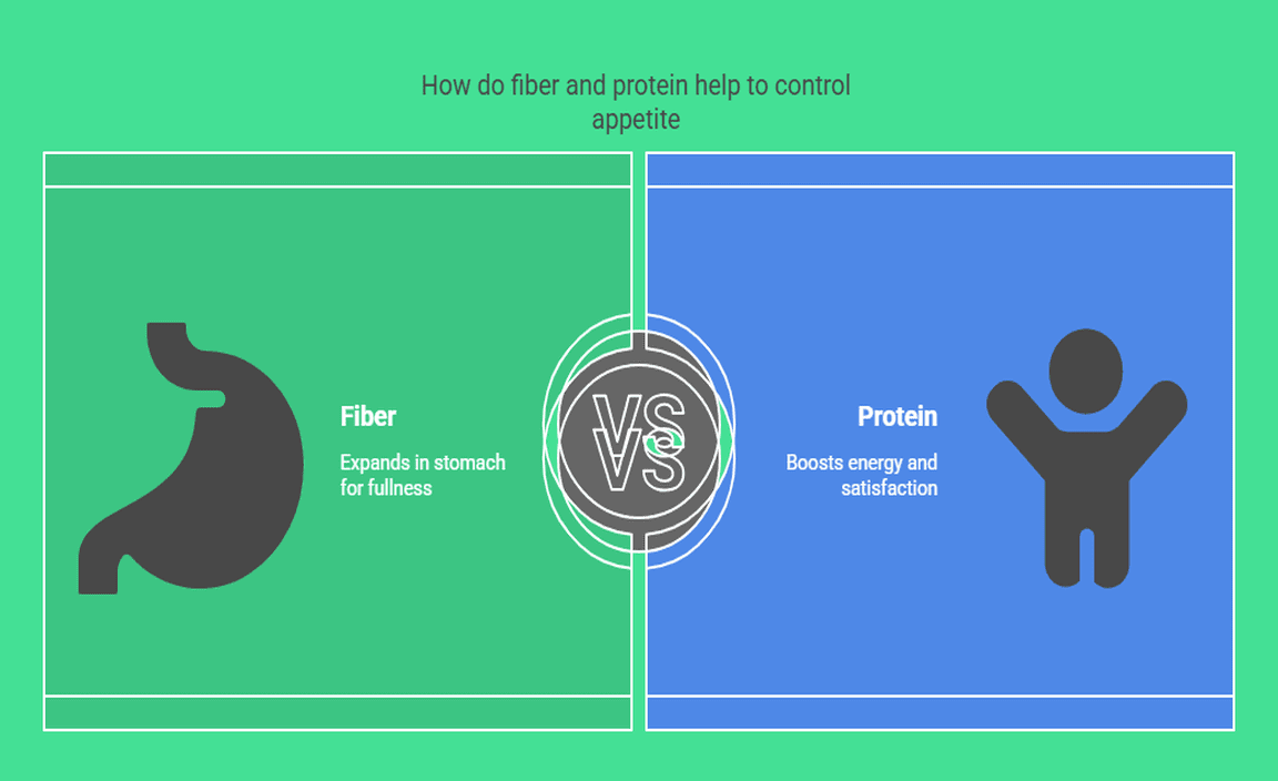 How do fiber and protein help to control appetite