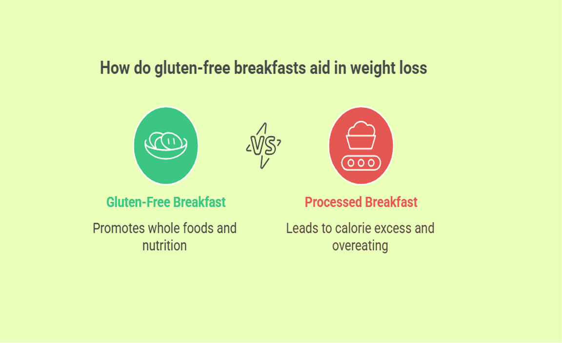 How do gluten-free breakfasts aid in weight loss