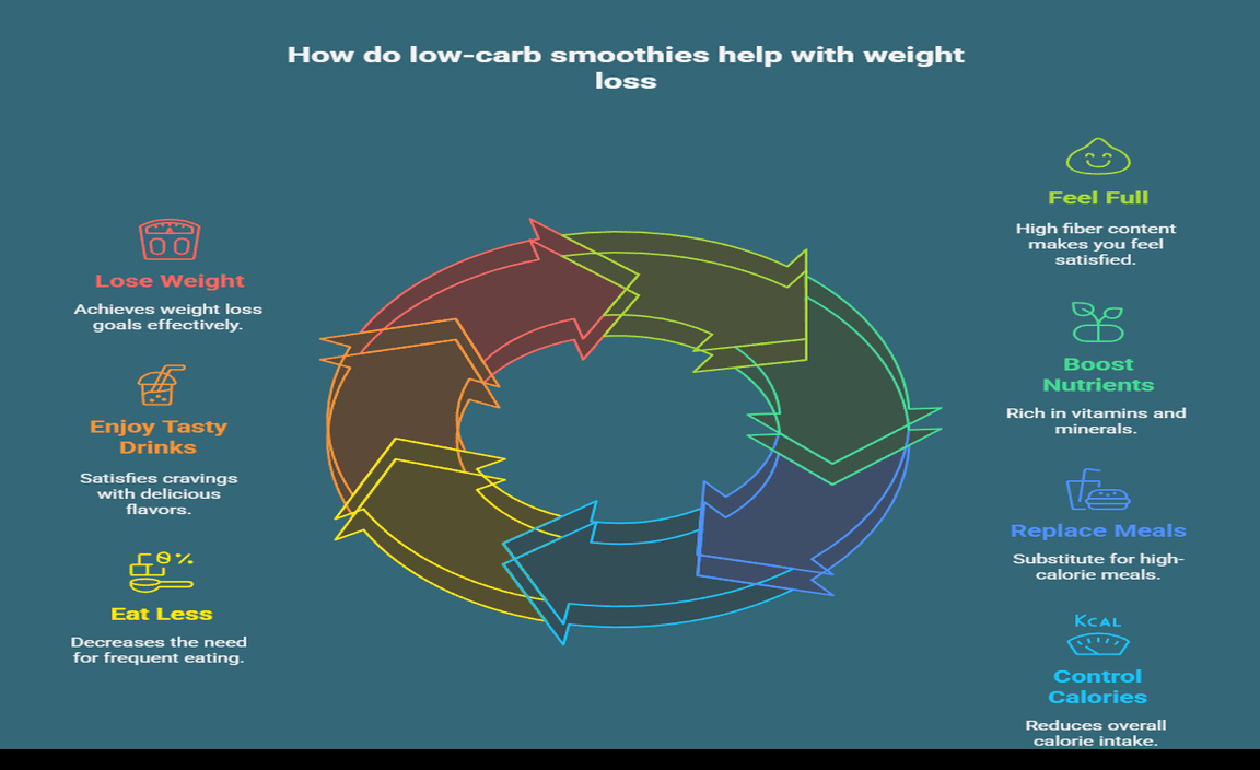How do low-carb smoothies help with weight loss