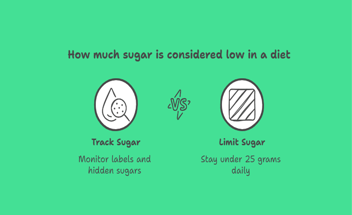 How much sugar is considered low in a diet