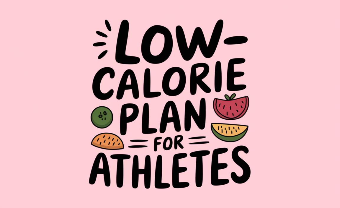 Low-Calorie Plan For Athletes