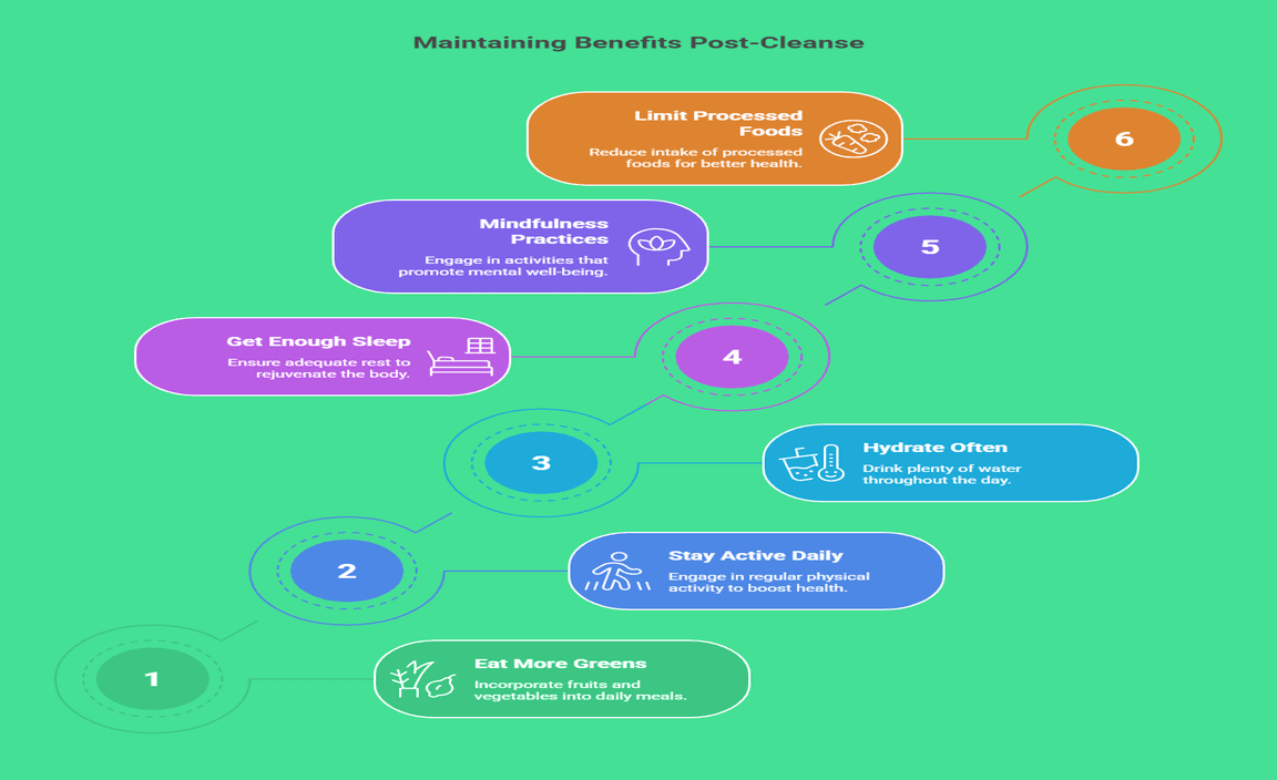 Maintaining Benefits Post-Cleanse