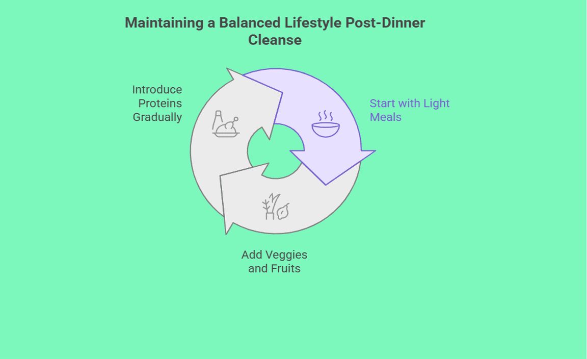 Maintaining a Balanced Lifestyle Post-Dinner Cleanse