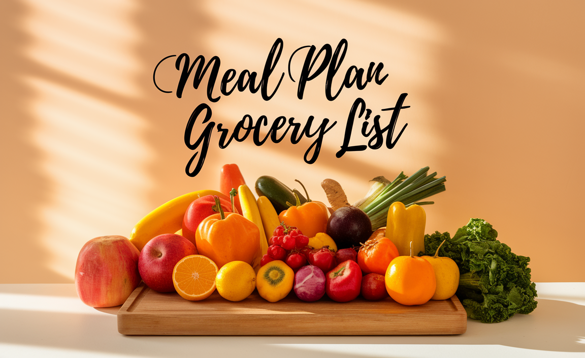 Meal Plan Grocery List