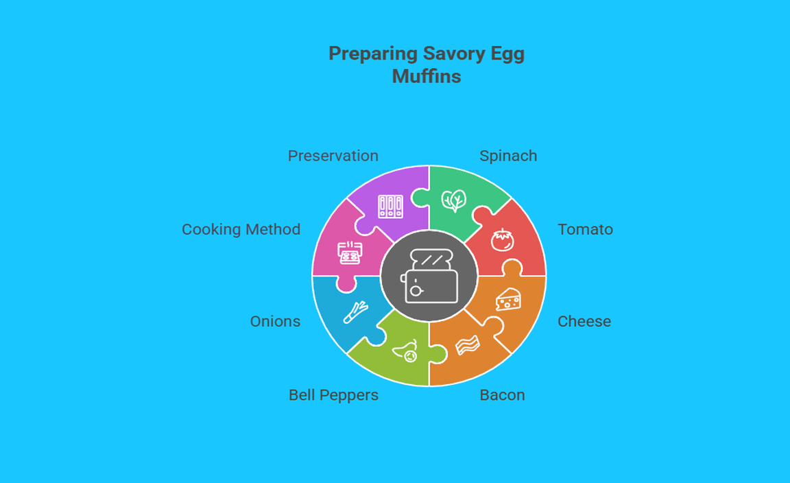 Preparing Savory Egg Muffins